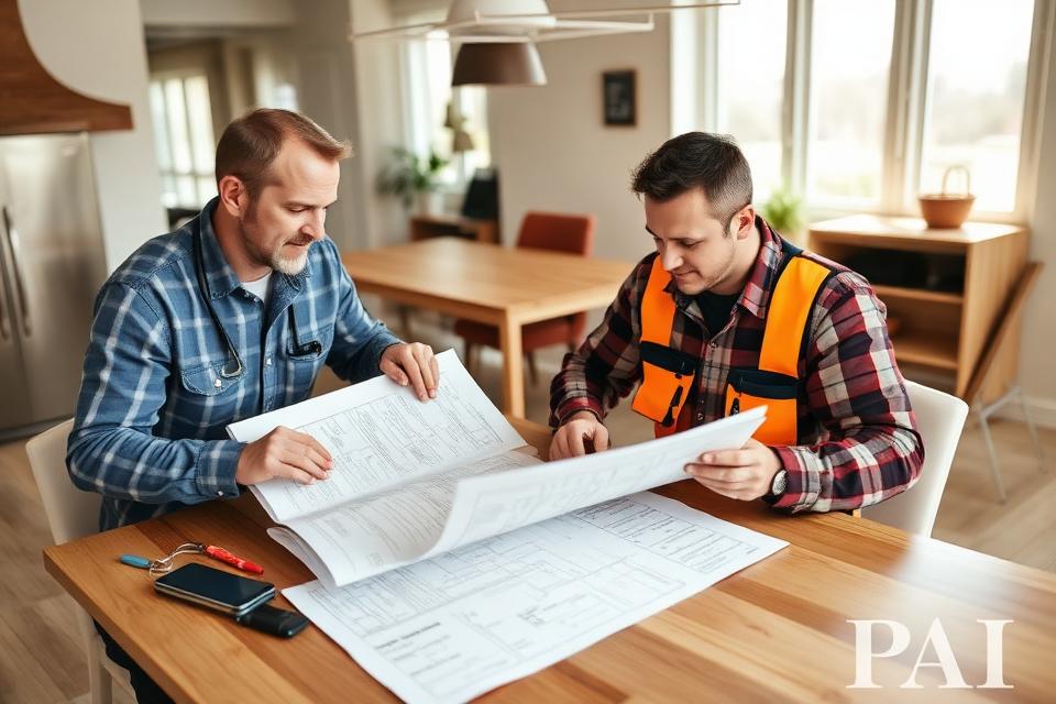 Kinnexor team reviewing a contractor's credentials and plans
